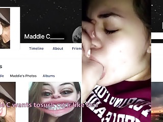teen whore Maddie gagging while she prays for cock