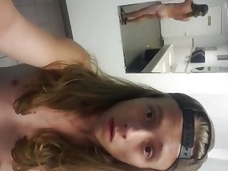 Twink Orgasm in KOA Campground Shower Room