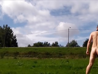 flashing traffic from a field
