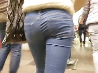 Behind nice small round ass