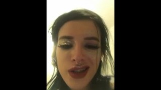 Bella Thorne flashes her tits live on instagram